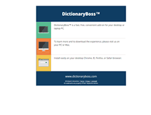 Tablet Screenshot of dictionaryboss.com